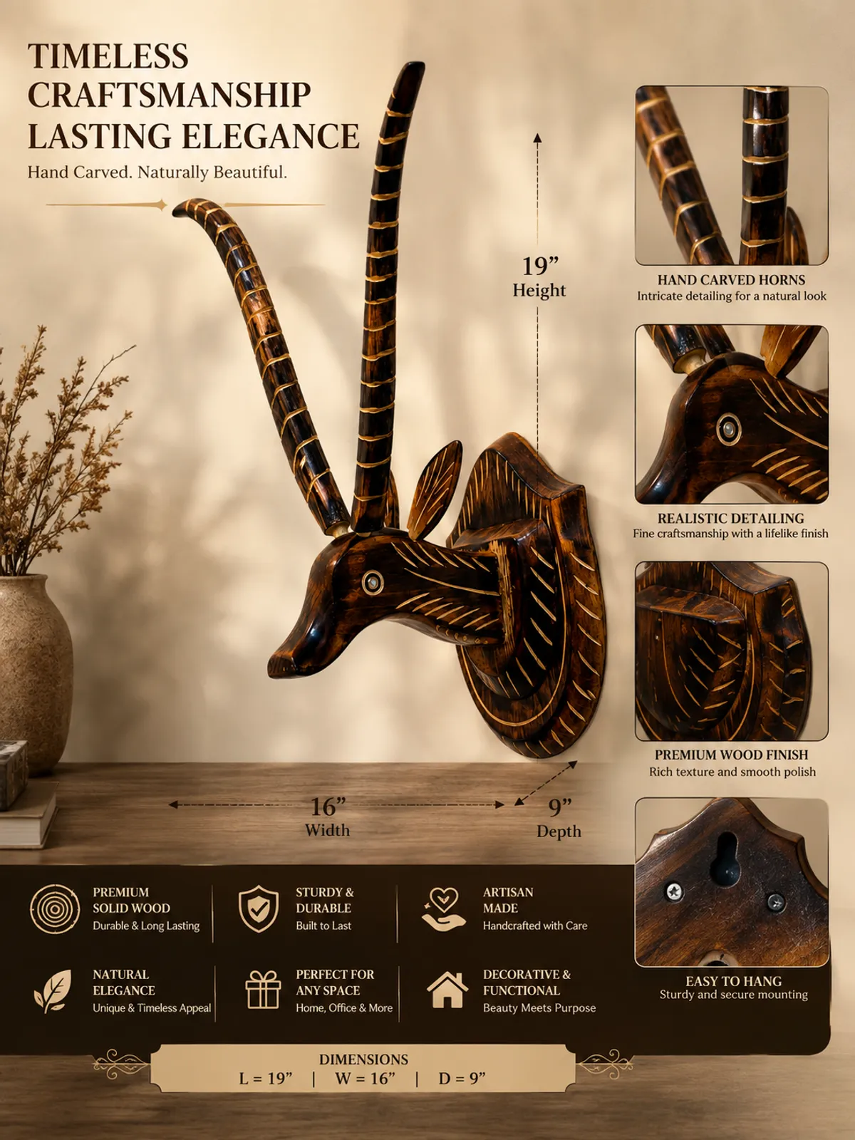 Carved Deer Head Wall Mount — Medium — JSlWs9EYKiWF_Z961L5WOME_2026-08-08_2.webp